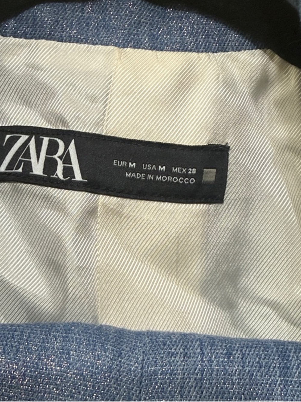 Zara Shimer Silver Blue Linen-Blend Women's Sport Coat & Pant Suit - Picture 2 of 4